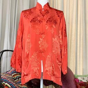 Red Satin Jacket made in Japan